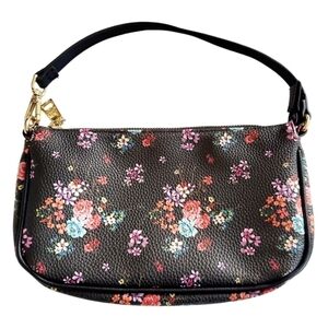 Steven Madden Small Floral Purse Black Red